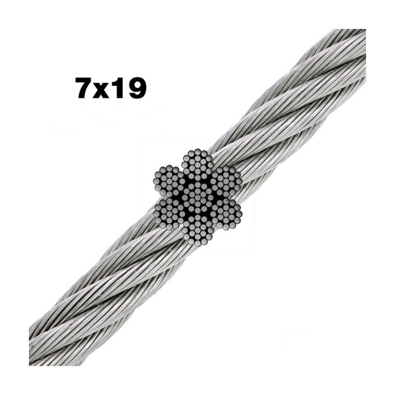Paslanmaz krom 304 kalite 7x7 halat