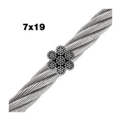 Paslanmaz krom 304 kalite 7x19 halat
