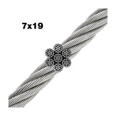 Paslanmaz krom 316 kalite 7x19 halat